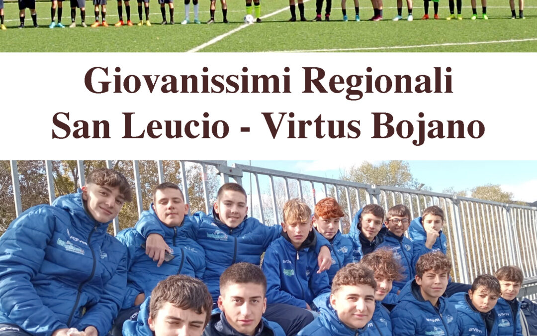 Giovanissimi Regionali: San Leucio vs Virtus Bojano