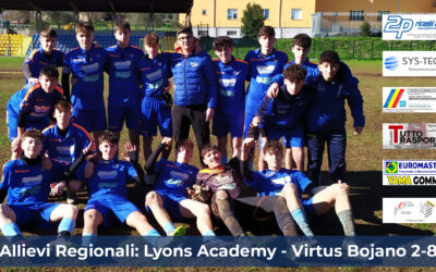Allievi Regionali: Lyons Academy – Virtus Bojano 2-8